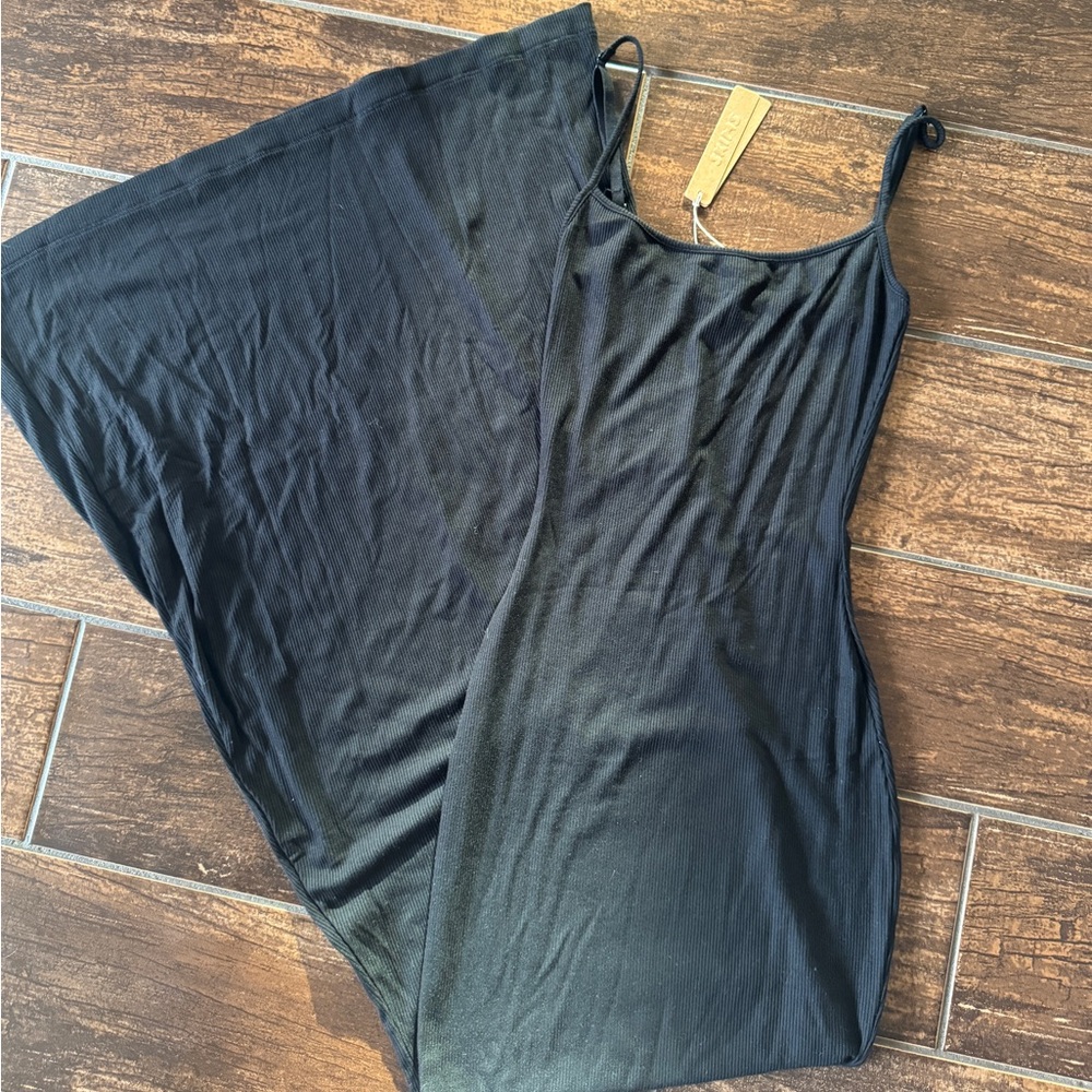 Black skims dress